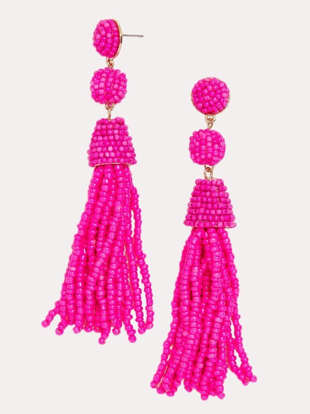 BAUBLEBAR pink Granita Beaded Tassel Earrings